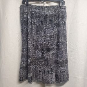 Elegant Black, Gray & Blue Women's Skirt